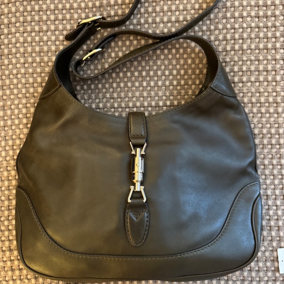Vintage Gucci Medium 1961 Jackie Soft Leather Hobo Bag - Forest  NWT Never Used - Picture 2 of 16